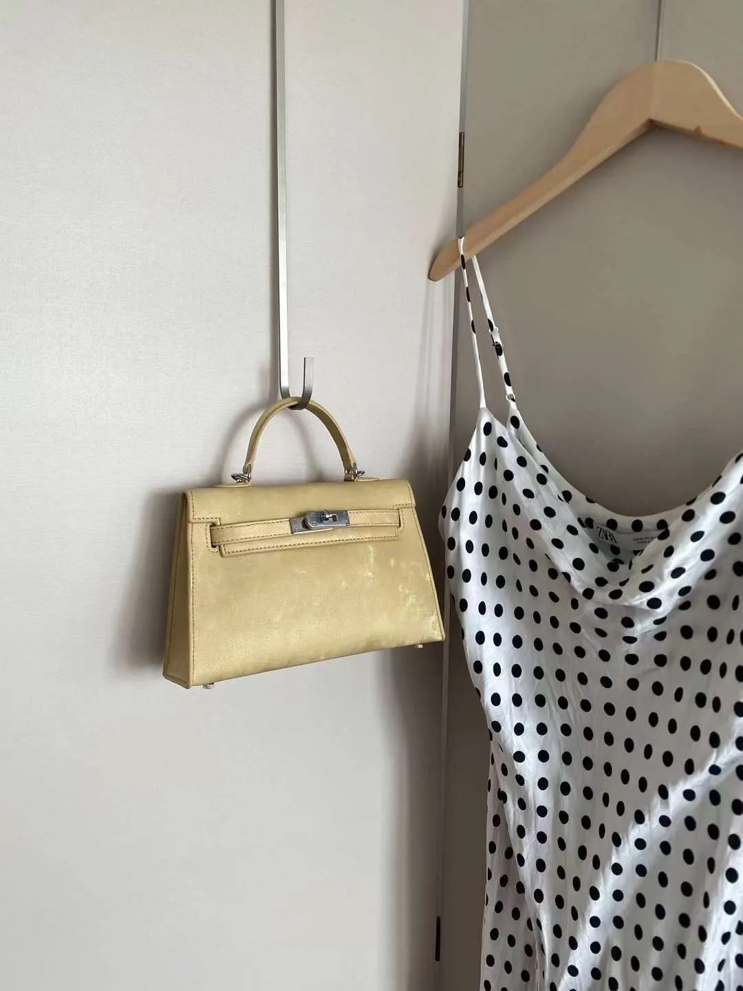 𝐇 Mini Kelly Suede Leather Bag 22cm