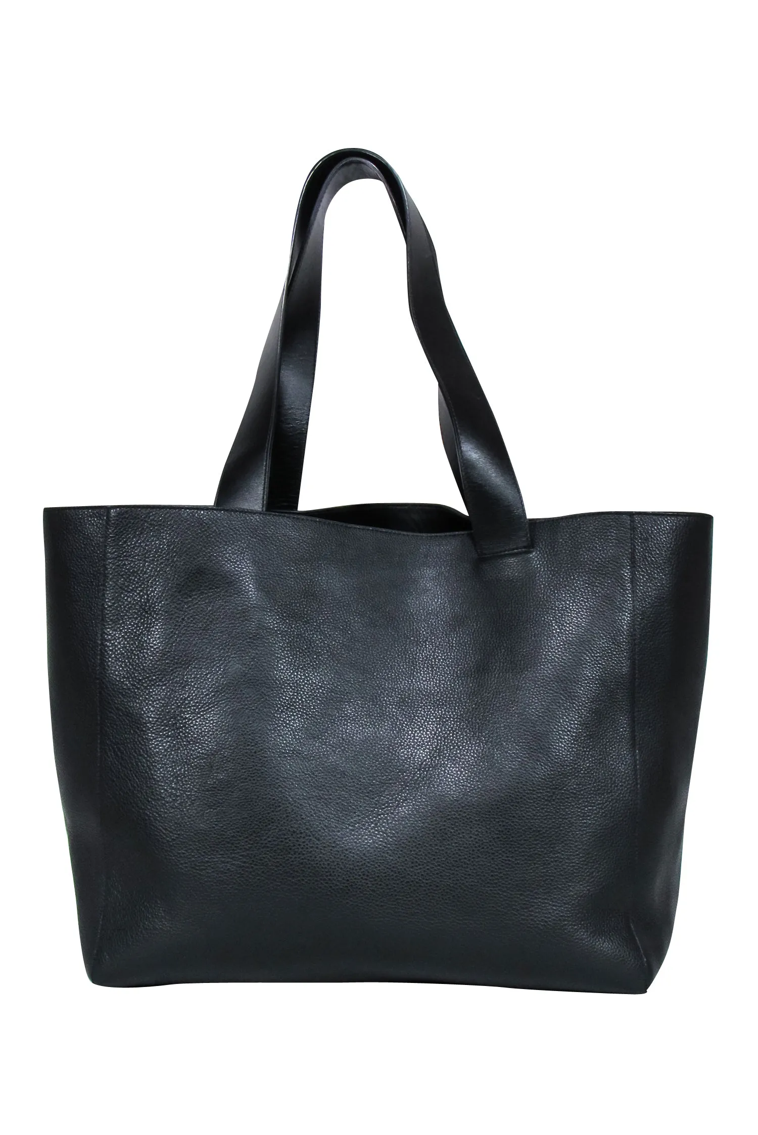 Ann Demeulemeester - Black Leather Large Tote