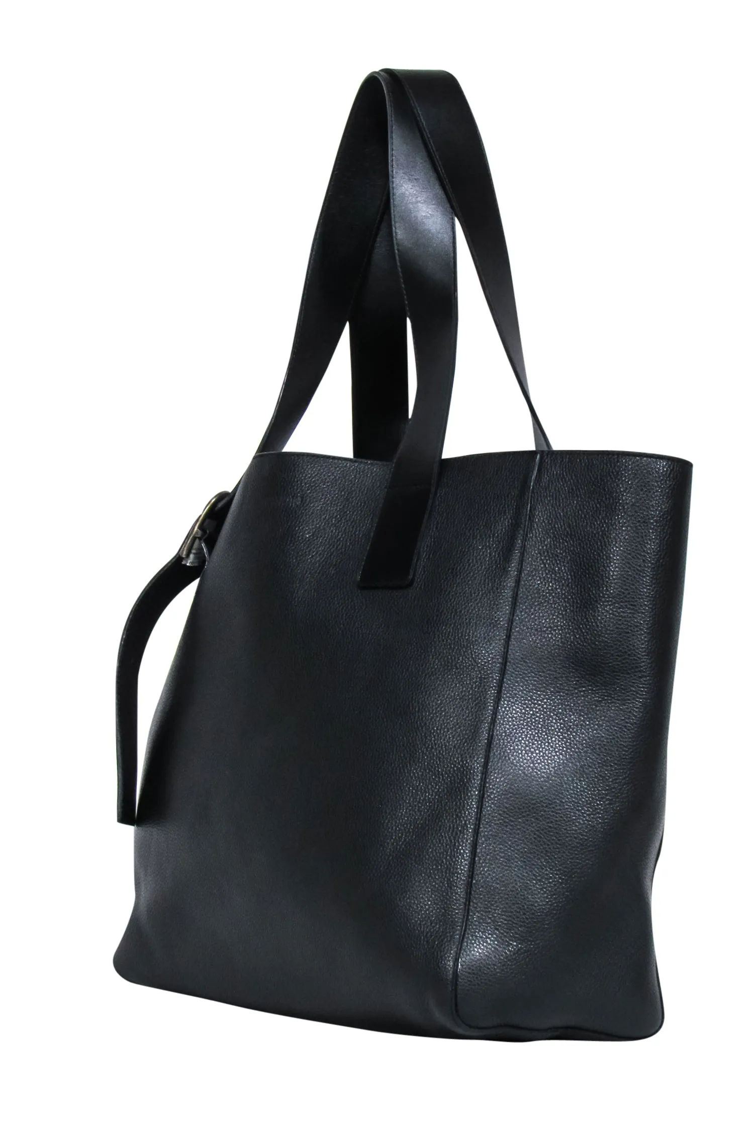 Ann Demeulemeester - Black Leather Large Tote