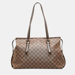 Brown Damier Ebene Canvas Chelsea Tote Bag