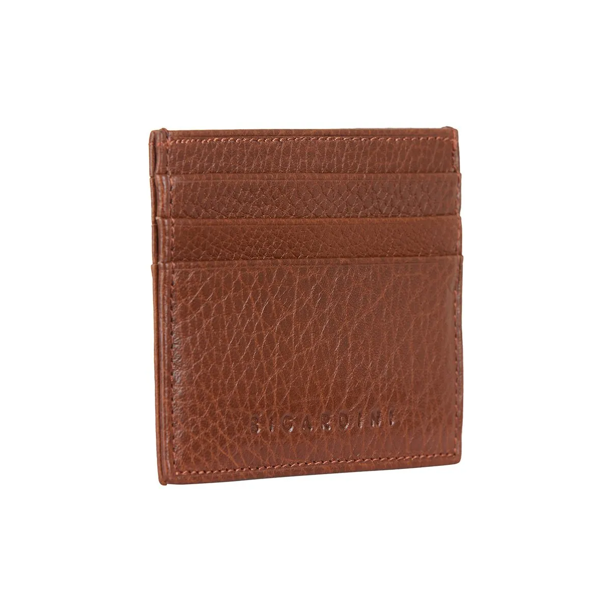 Brown Unisex Floater Leather Slim Wallet