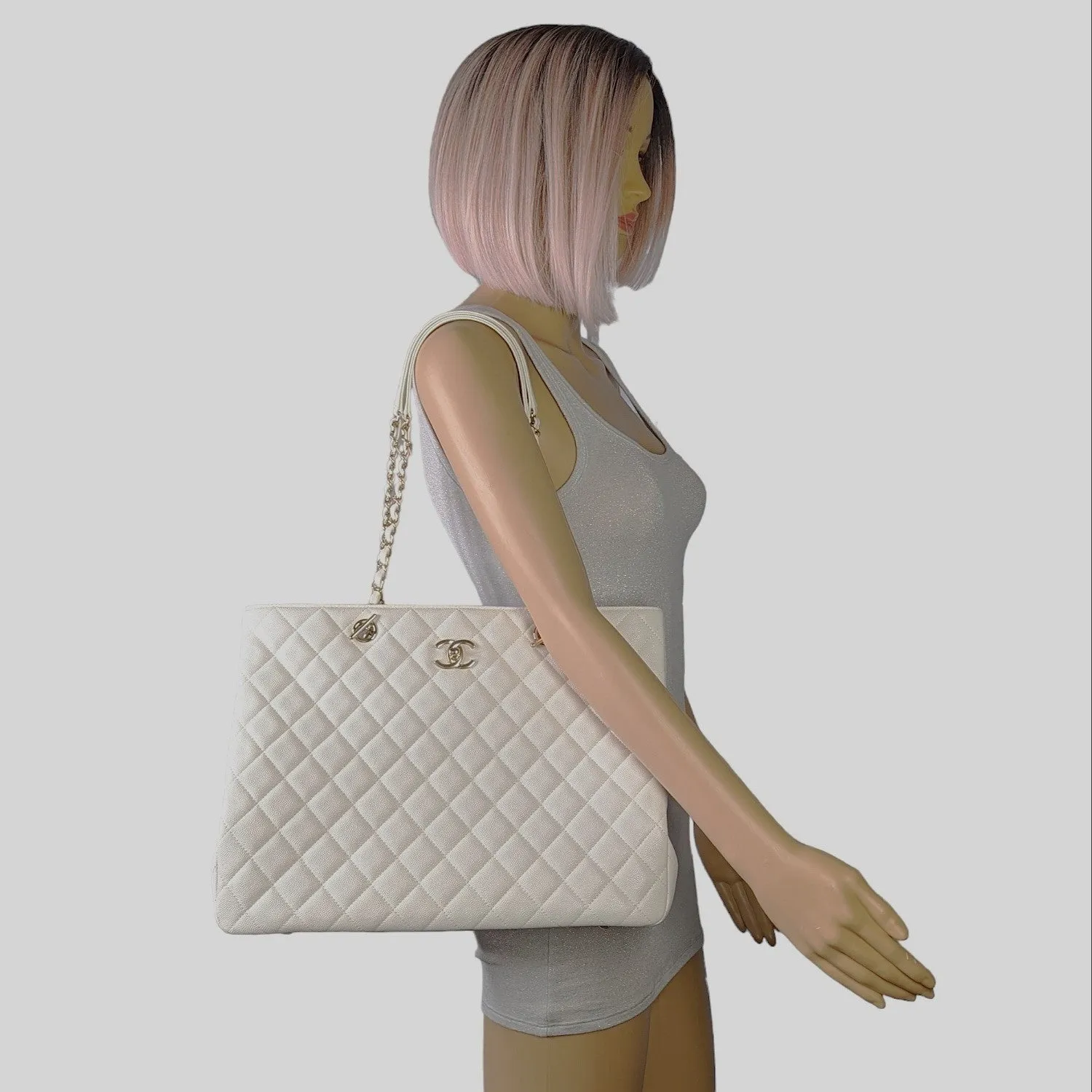 Chanel bag White Caviar Classic Timeless Tote