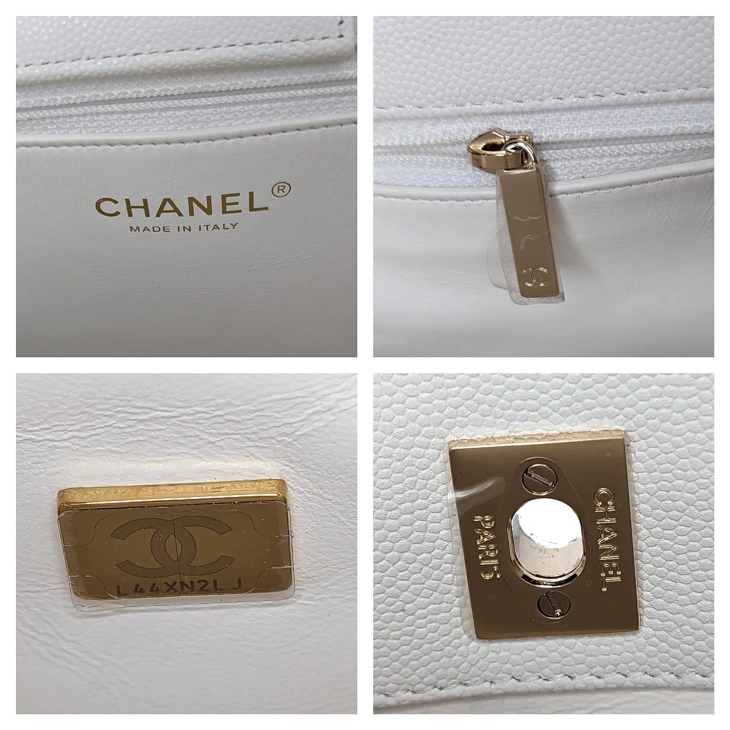 Chanel bag White Caviar Classic Timeless Tote