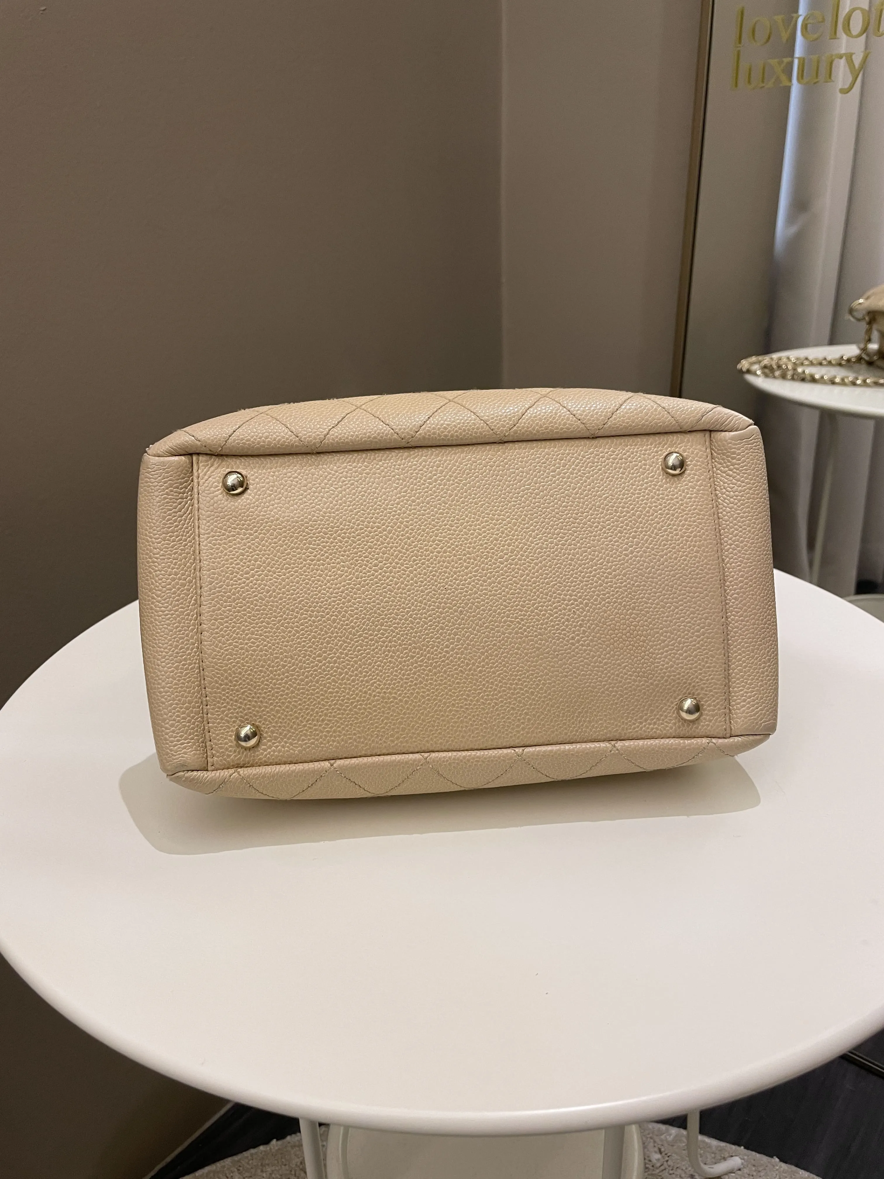 Chanel Petite Timeless Tote PTT Beige Caviar