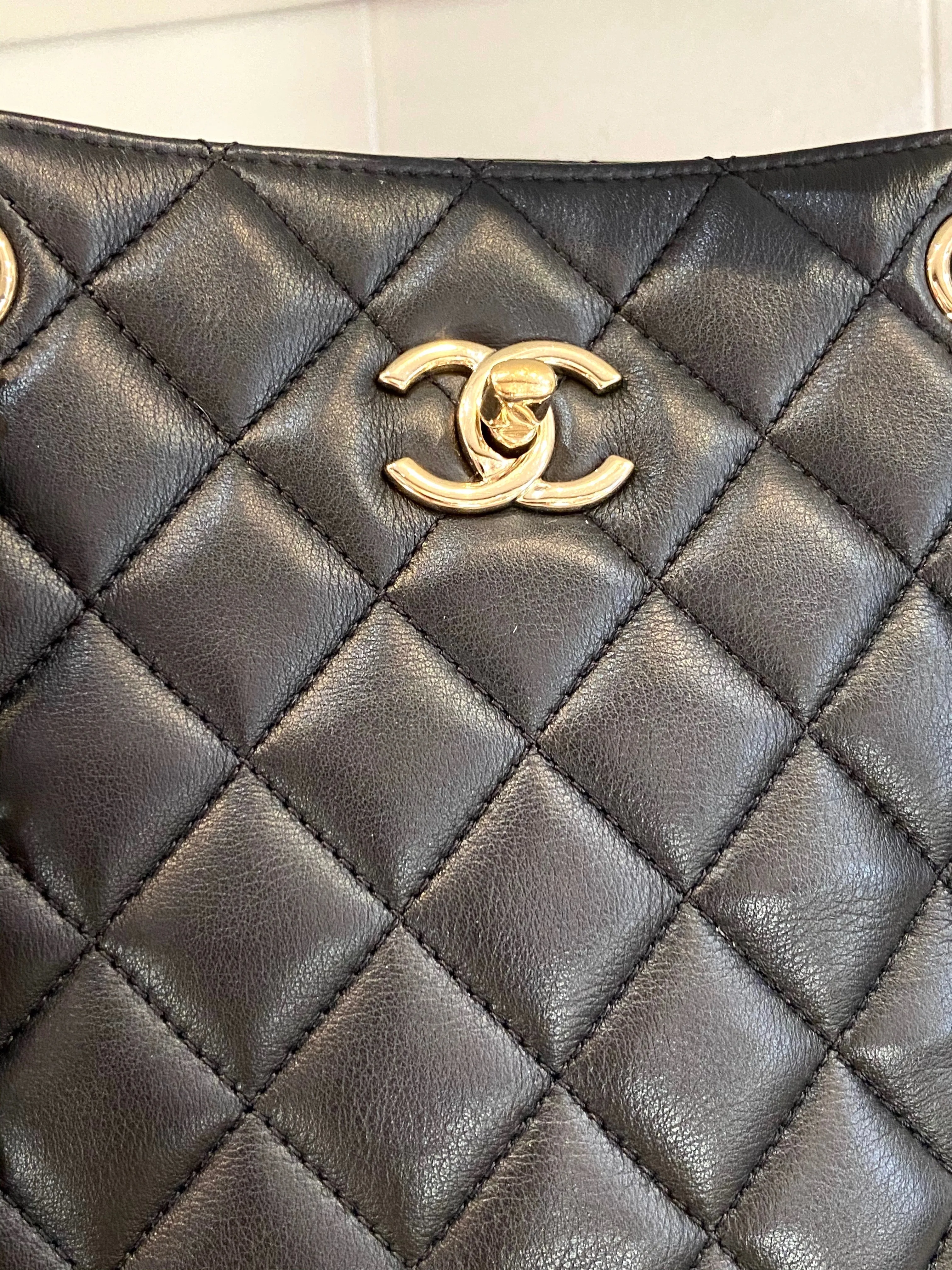 CHANEL QUILTED CALFSKIN TIMELESS TOTE BAG