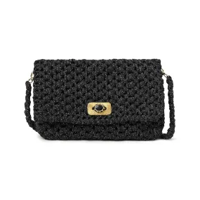 Crosby Crochet Clutch in Starry Night