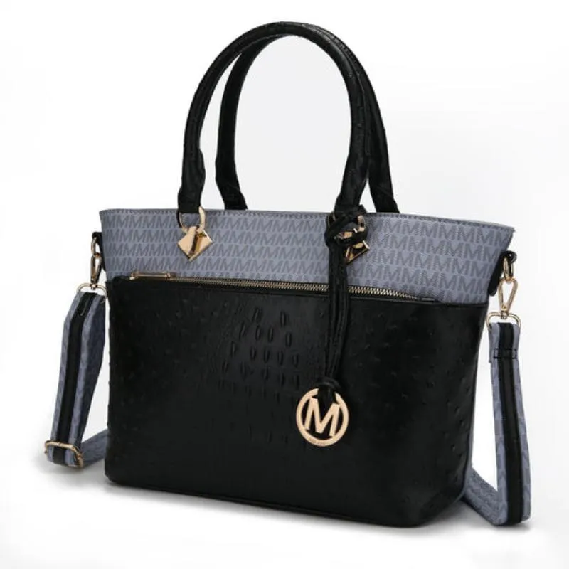 Grace Signature and Croc Embossed Tote