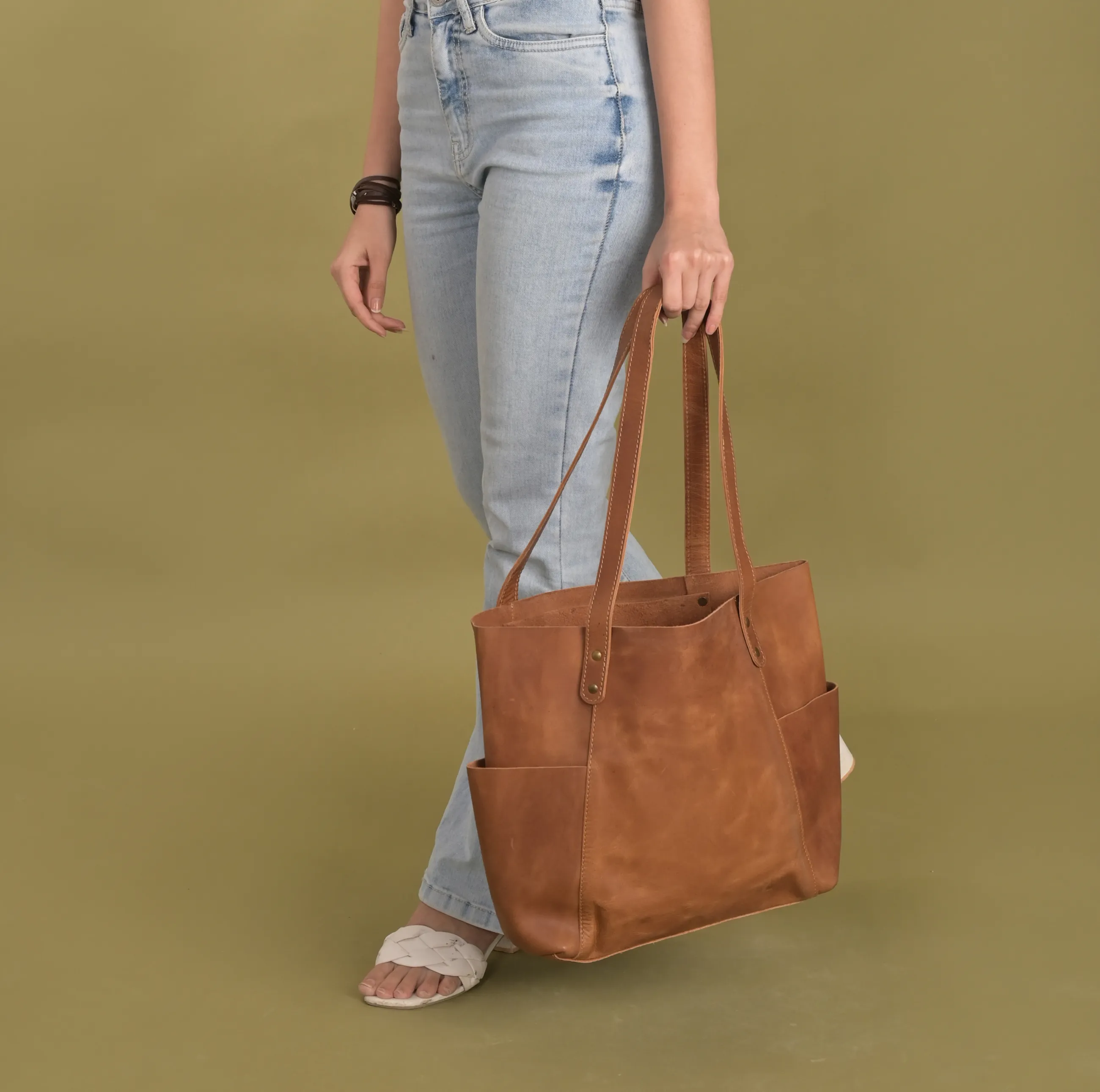 Jolie Leather Tote