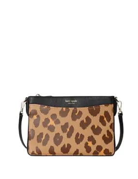 Kate Spade New York Margaux Leopard Medium Convertible Crossbody