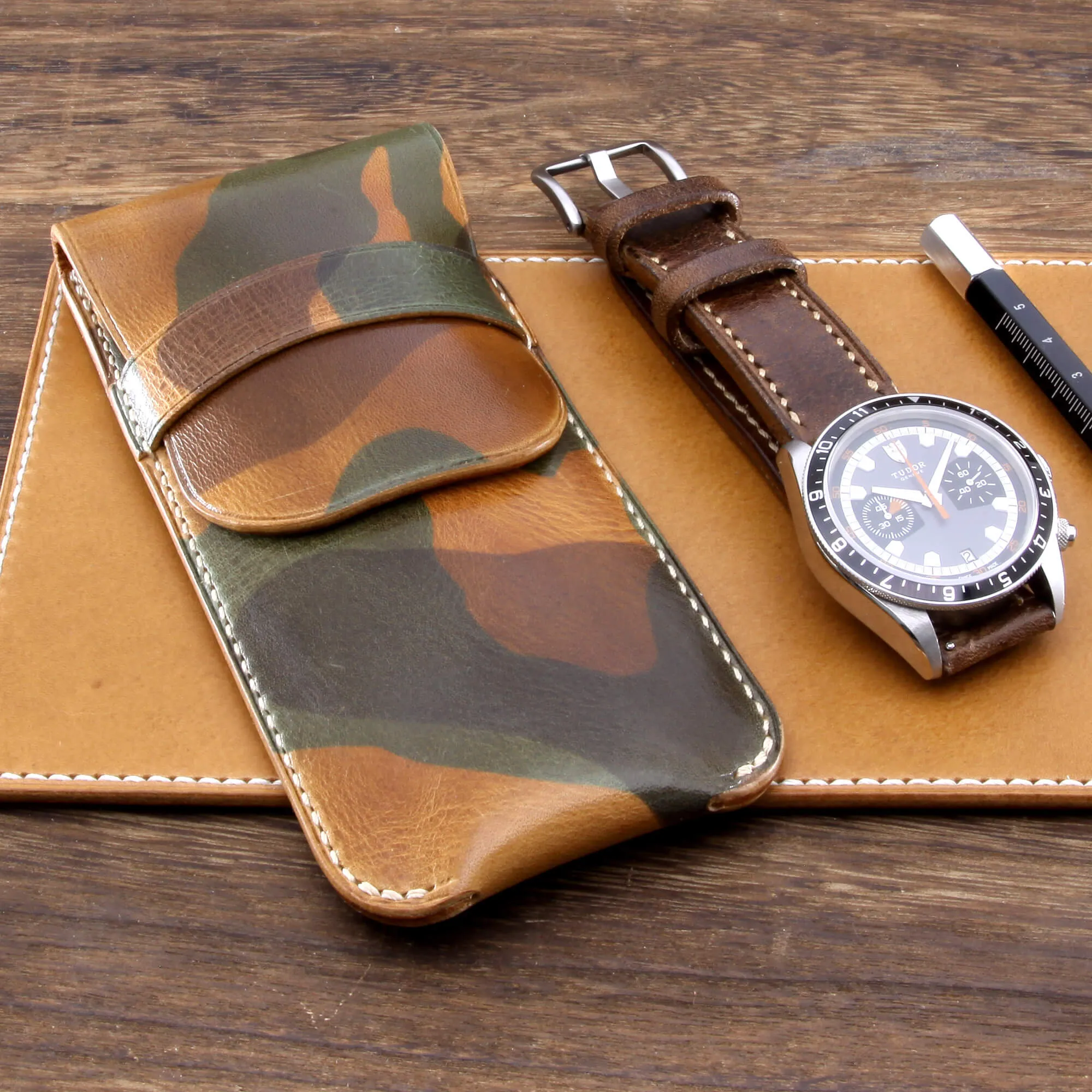 Leather Watch Pouch, Military 101