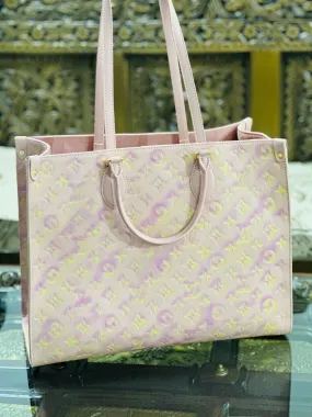 Louis Vuitton On the Go Tote: Timeless Elegance (Baby Pink)