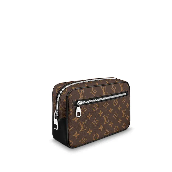 LV Kasai Clutch Monogram Macassar Canvas