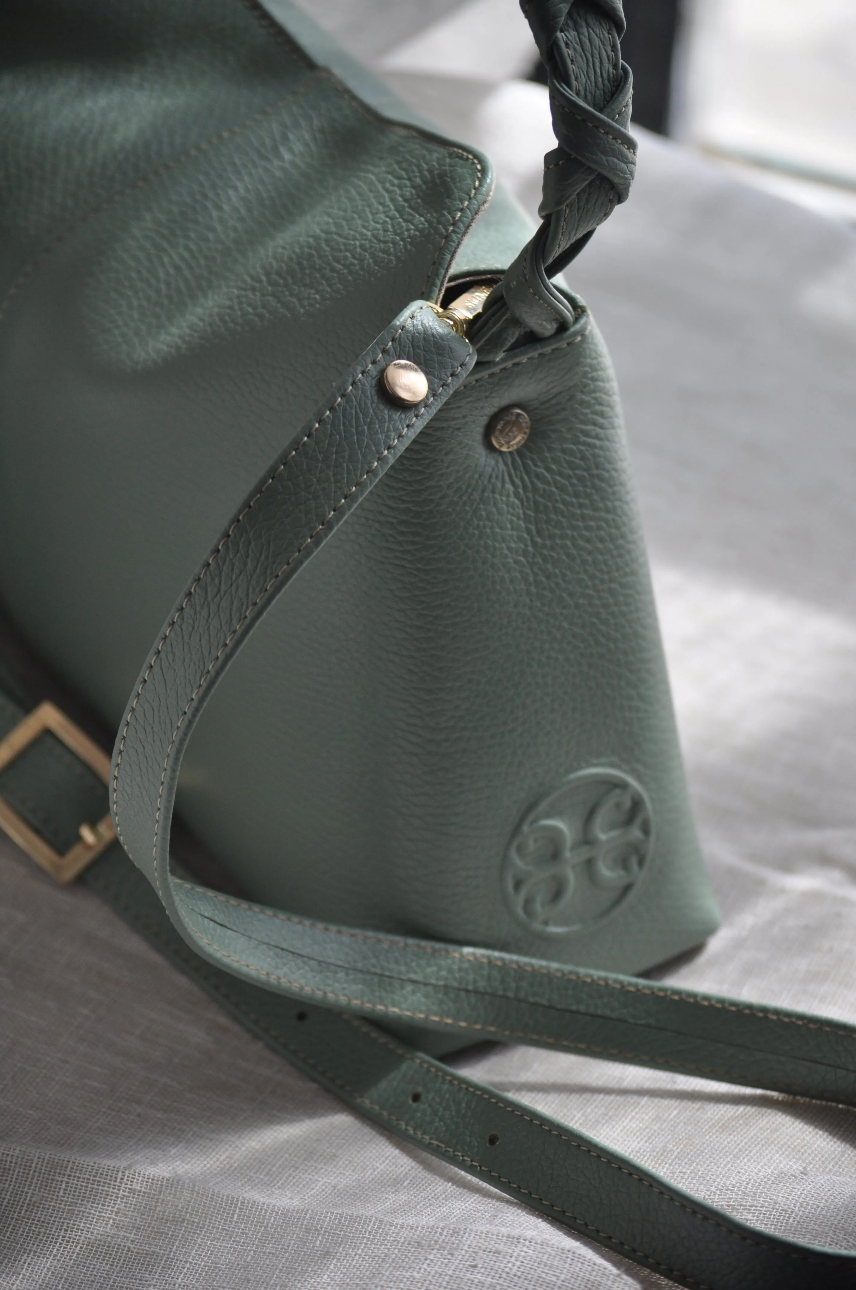 Margot Leather Handbag - Sage