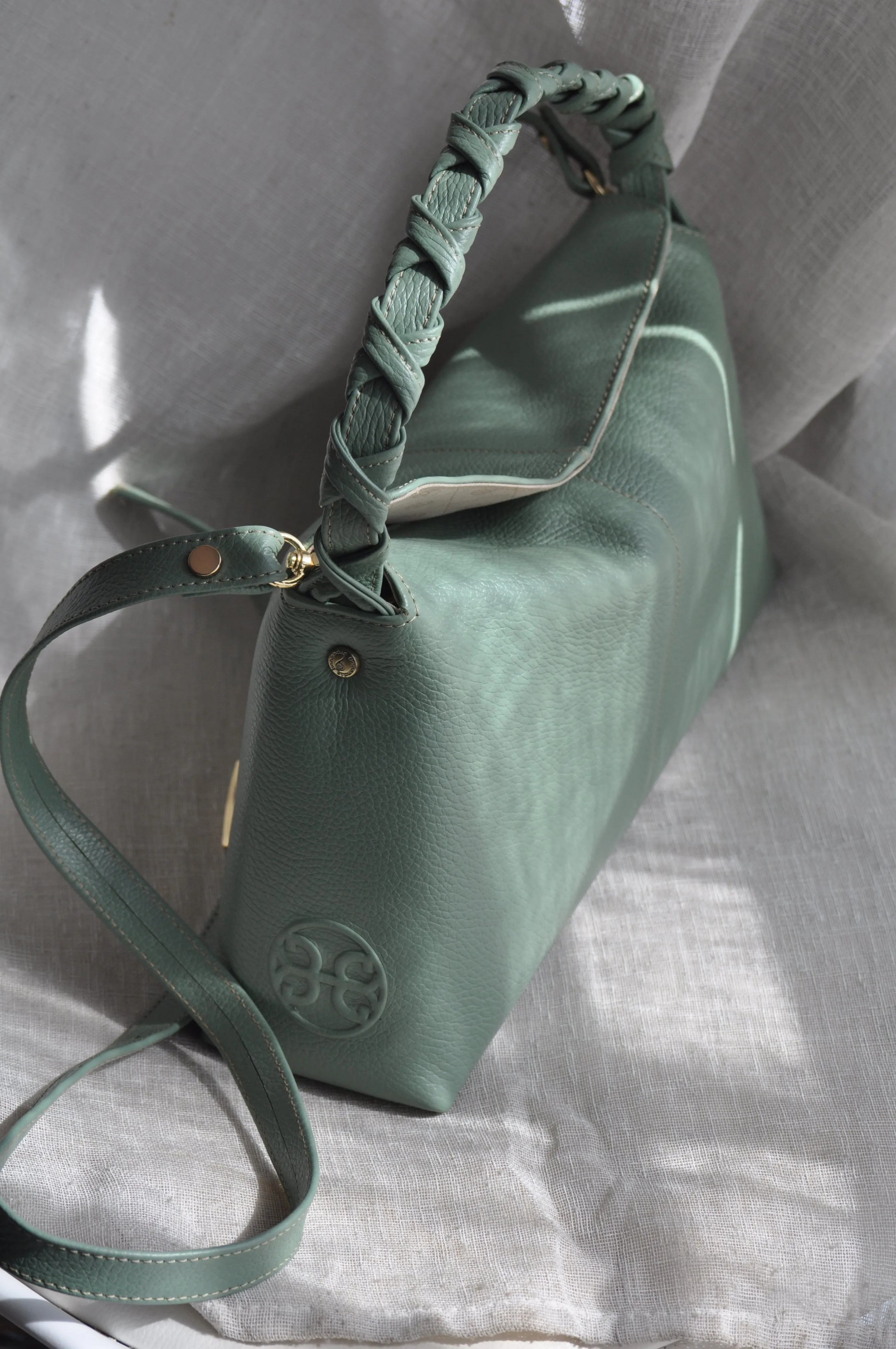 Margot Leather Handbag - Sage