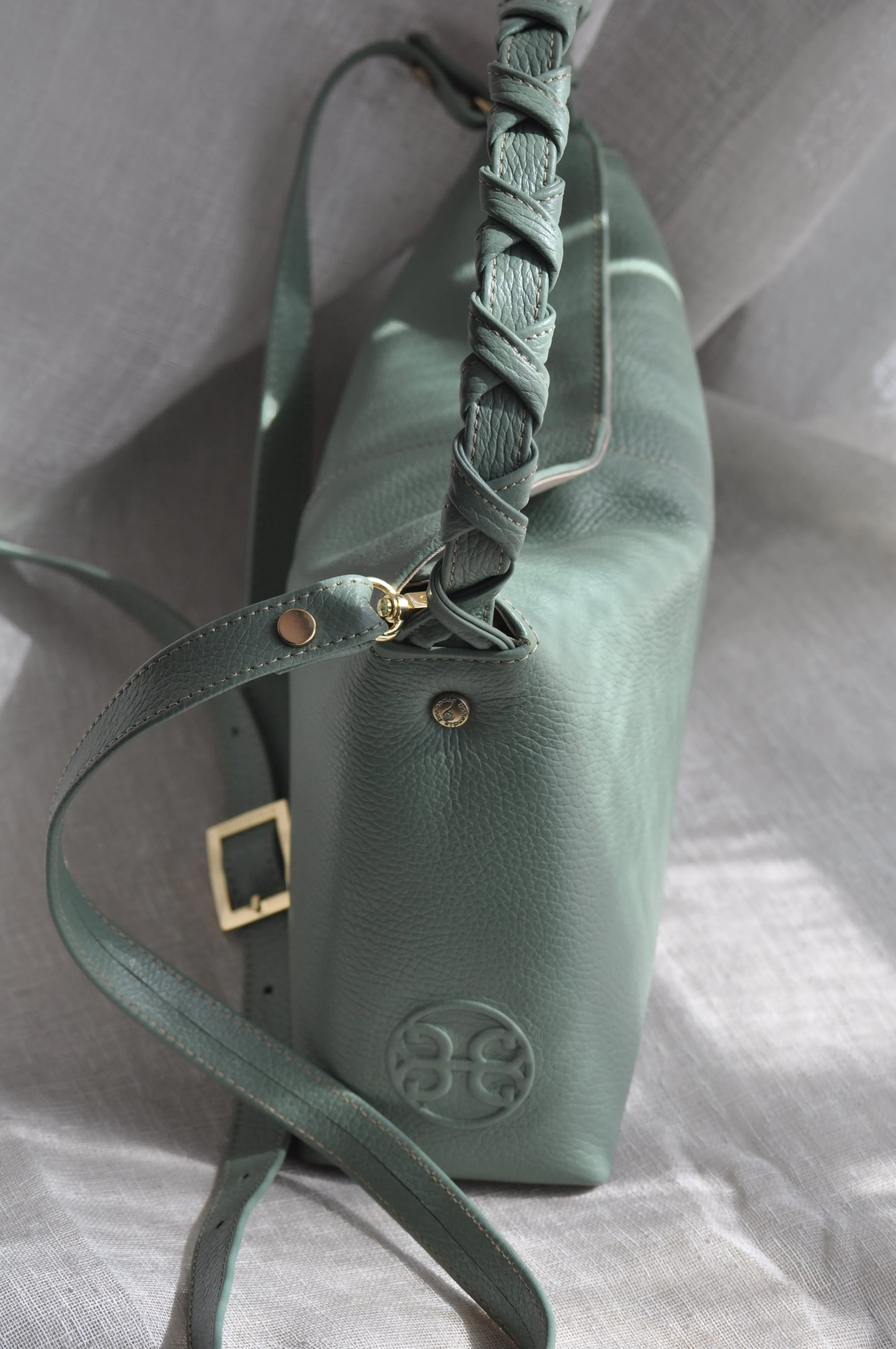 Margot Leather Handbag - Sage