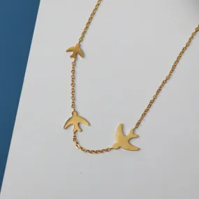 Minimalist Swallow Necklace