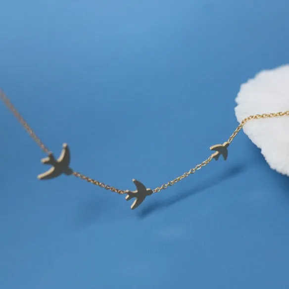 Minimalist Swallow Necklace