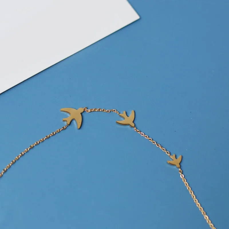 Minimalist Swallow Necklace