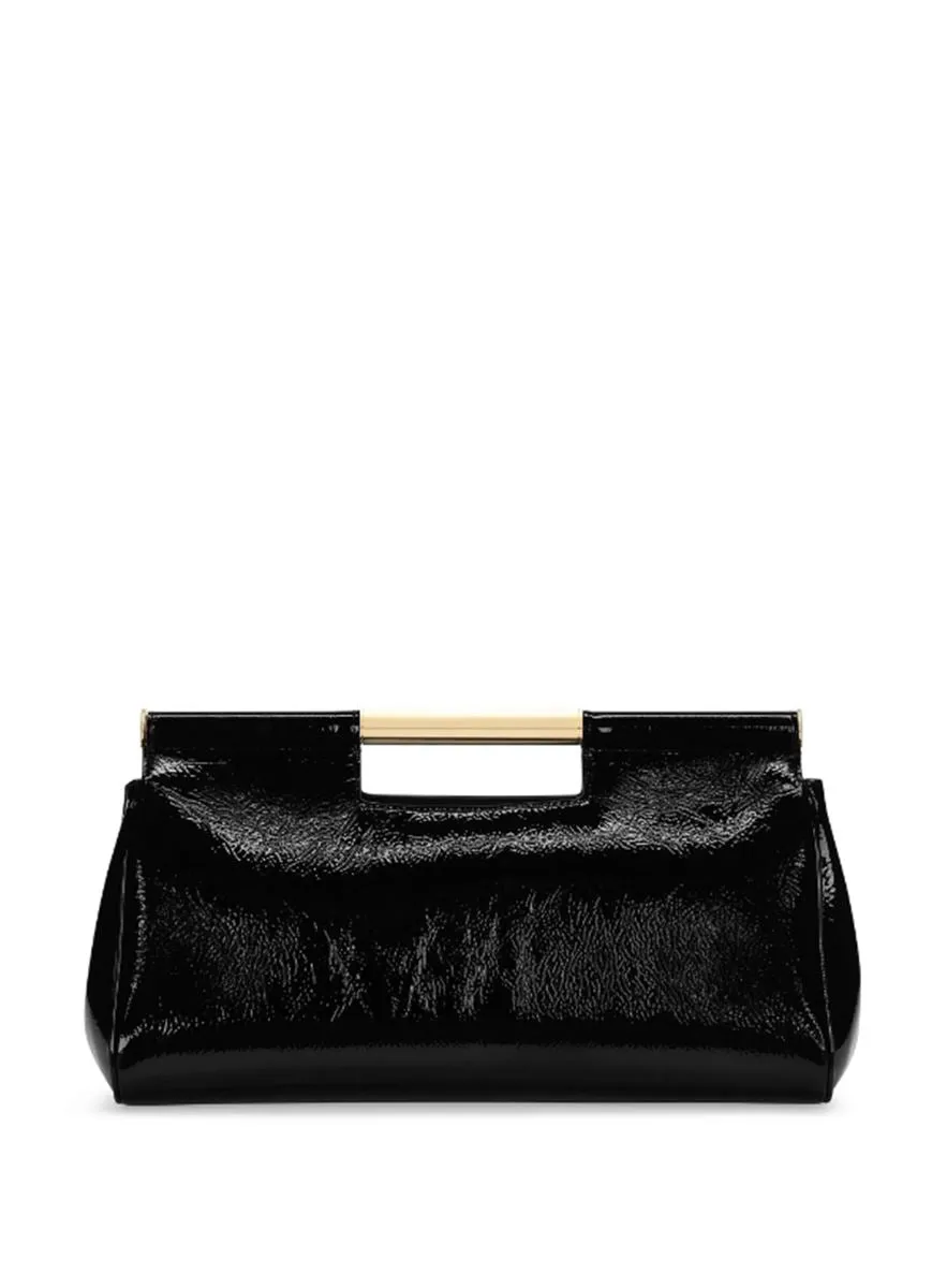 PATENT-LEATHER CLUTCH BAG