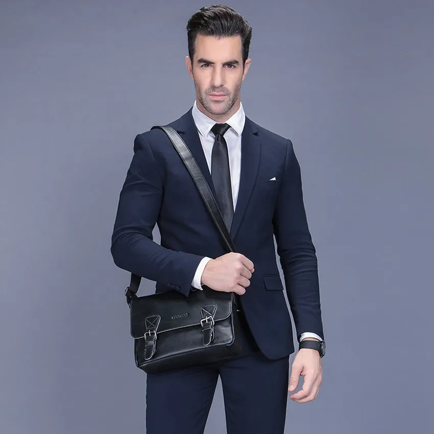 West Louis™ Shoulder Satchel PU Leather Briefcase