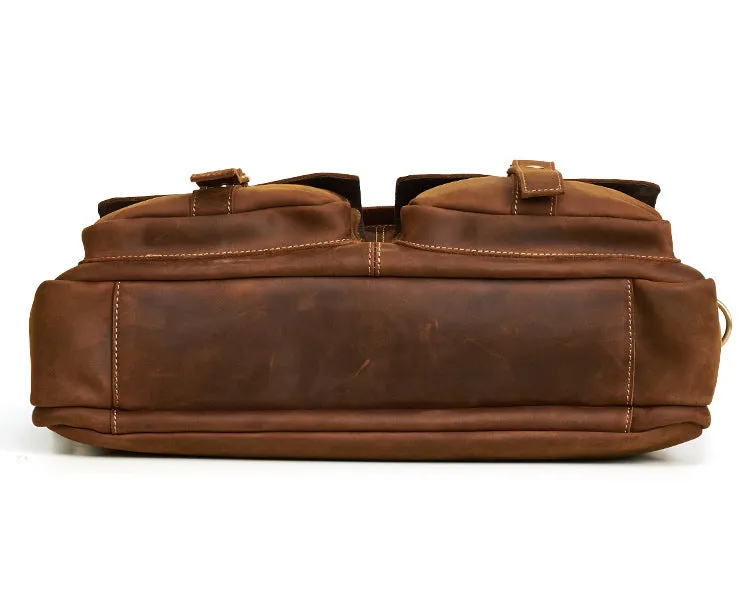 West Louis™ Vintage Style Leather Briefcases