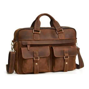 West Louis™ Vintage Style Leather Briefcases