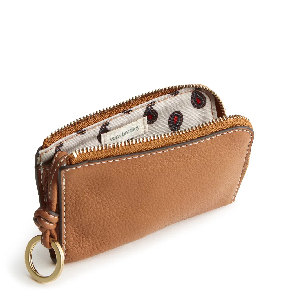 Zip Card Pouch - Leather